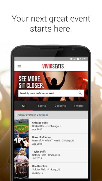 Imagen 0 para Vivid Seats - Event Ticke…