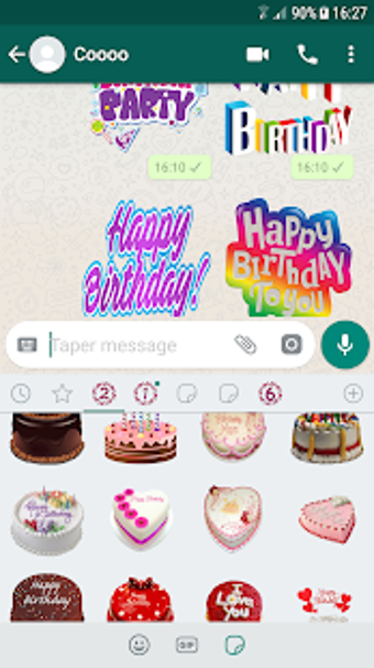 Imagen 3 para happy birthday stickers f…