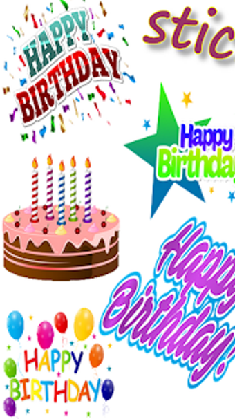 Imagen 2 para happy birthday stickers f…