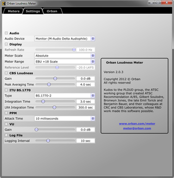 Imagen 0 para Orban Loudness Meter