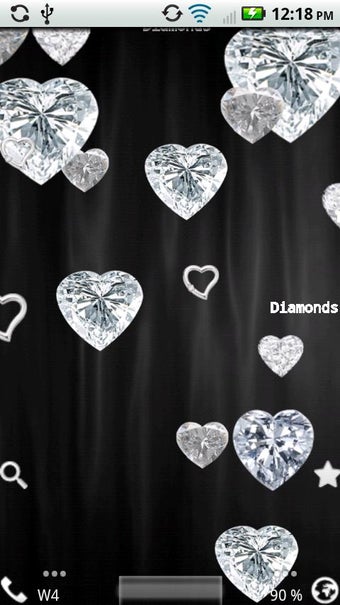 Imagen 1 para Diamond Hearts Live Wallp…