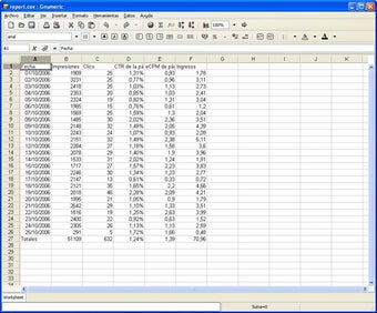 Image 0 for Gnumeric