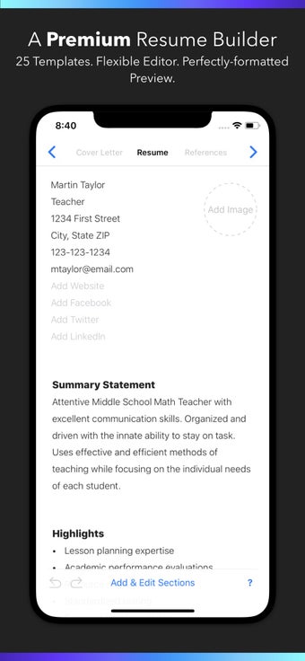 Image 1 for Resume Builder by Nobody