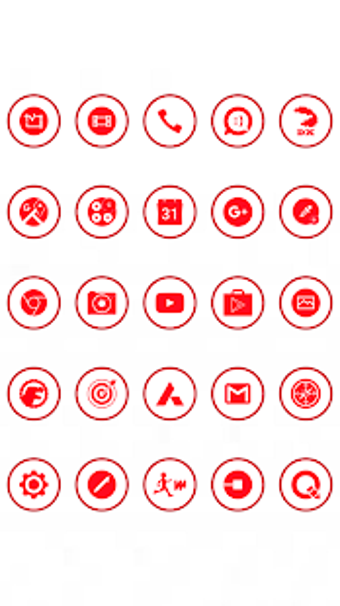 Image 0 for Red On White Icons By Arj…