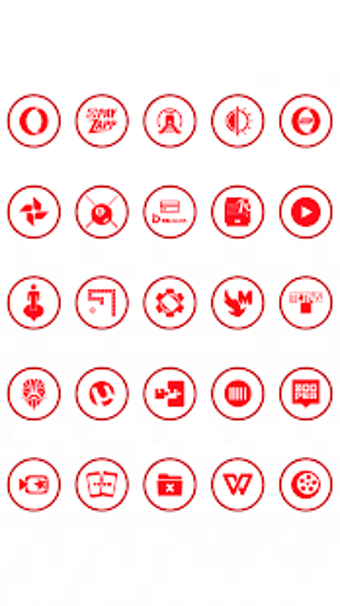 Image 2 for Red On White Icons By Arj…