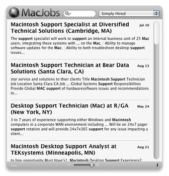 Image 2 for MacJobs Widget