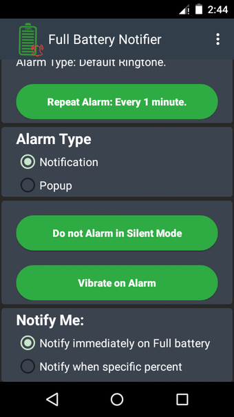 Imagen 3 para Full Battery Notifier