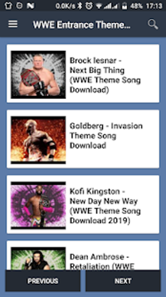 Image 1 for WWE Entrance Theme Songs …