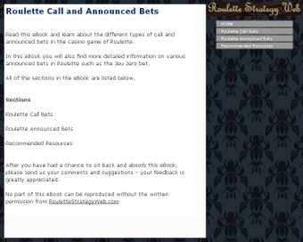 Image 0 for Roulette Call and Announc…