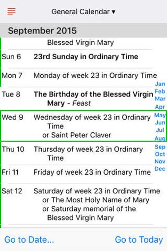 Image 0 for Catholic Calendar