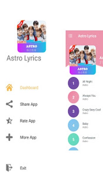 Imagen 3 para Astro Lyrics Offline  Kpo…