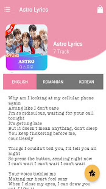 Imagen 1 para Astro Lyrics Offline  Kpo…