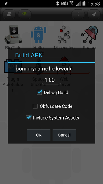 Image 1 for DroidScript - ApkBuilder …