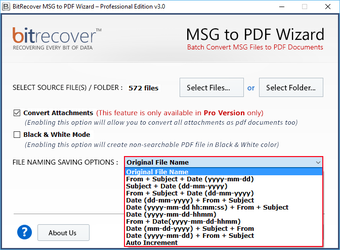Image 0 for BitRecover MSG to PDF Wiz…