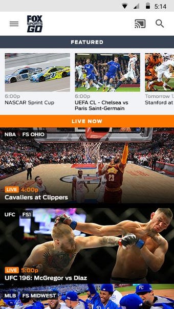 Imagen 1 para FOX Sports GO: Watch Live
