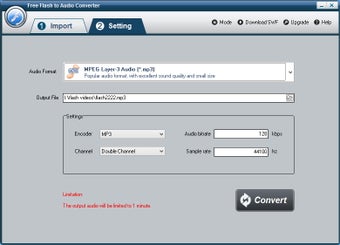 Image 0 for Free Flash to Audio Conve…