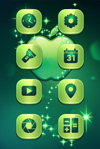 Image 0 for Green Apple Launcher Them…