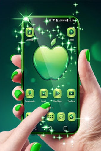 Image 2 for Green Apple Launcher Them…