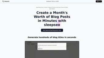 Imagen 0 para SleepSeo