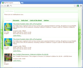 Imagen 0 para Big Fish Coupons for Goog…