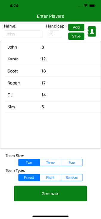 Image 3 for Golf Team Generator