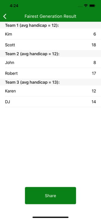 Image 1 for Golf Team Generator