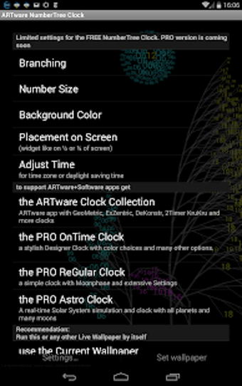 Image 2 for NumberTree Clock LiveWall…