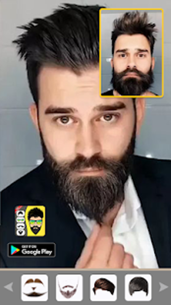 Imagen 3 para Beard man photo editor Ha…