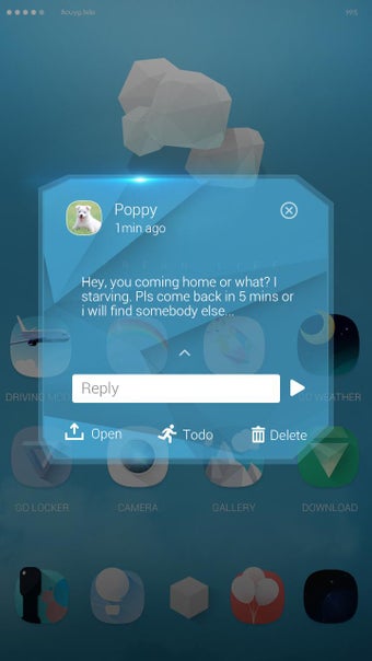 Imagen 2 para GO SMS PRO CLOUD THEME