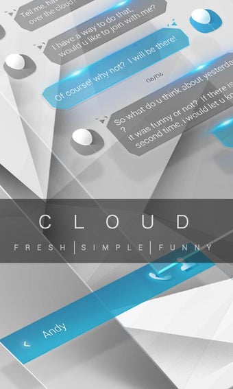 Imagen 0 para GO SMS PRO CLOUD THEME