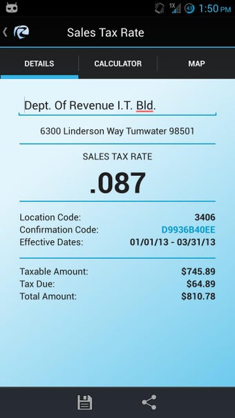 Image 1 for WA Sales Tax Rate Lookup
