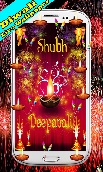 Imagen 4 para Diwali Live Wallpaper 201…