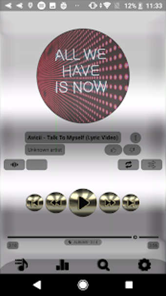 Image 3 for Poweramp skin chic style …