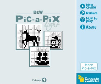 Image 0 for B&W Pic-a-Pix Light Vol.1