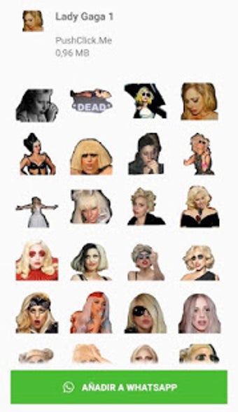 Imagen 3 para Lady Gaga stickers for Wh…