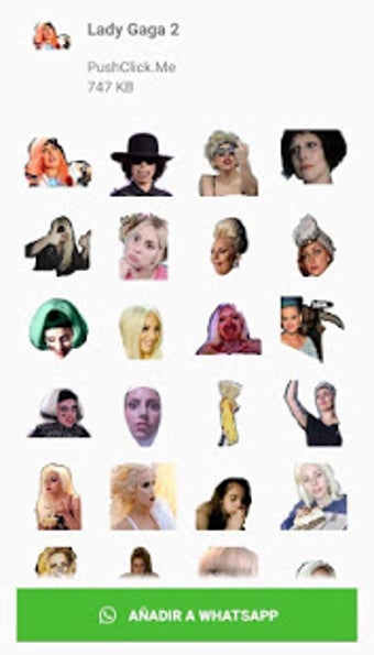 Image 0 for Lady Gaga stickers for Wh…
