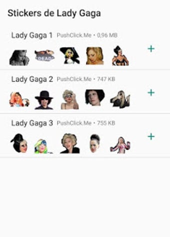 Imagen 1 para Lady Gaga stickers for Wh…