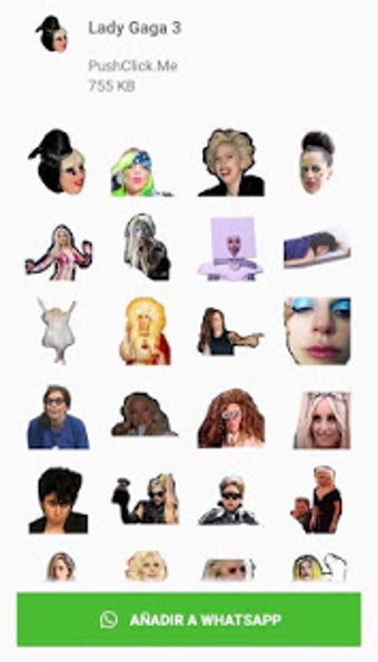 Imagen 2 para Lady Gaga stickers for Wh…