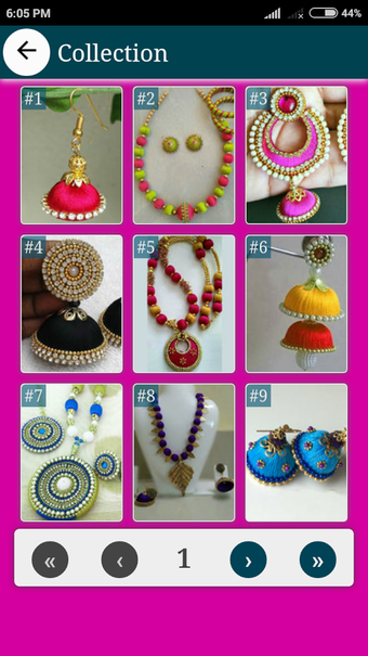 Image 3 for Silk Thread Jewellery Des…
