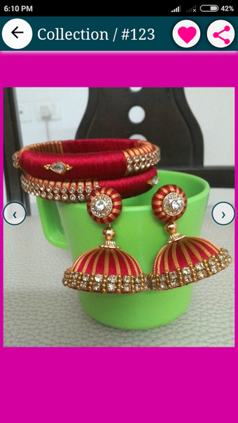 Image 2 for Silk Thread Jewellery Des…
