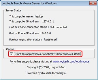 Image 0 for Logitech Touch Mouse Serv…