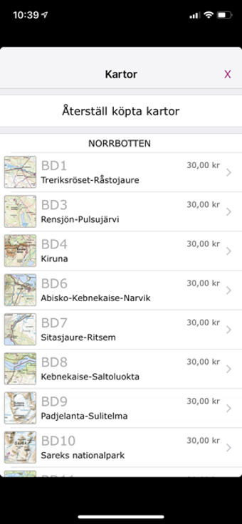 Image 1 for Mountain Map Sweden
