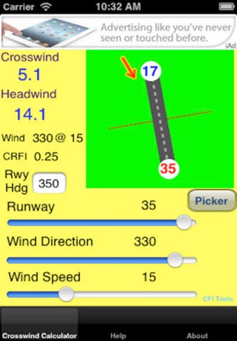 Imagen 0 para CFI Tools Crosswind Calcu…