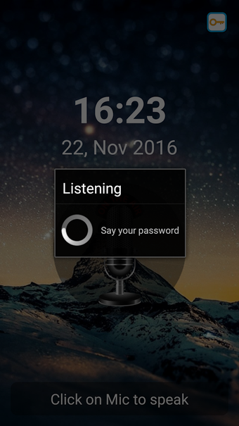 Imagen 2 para Unlock screen by voice