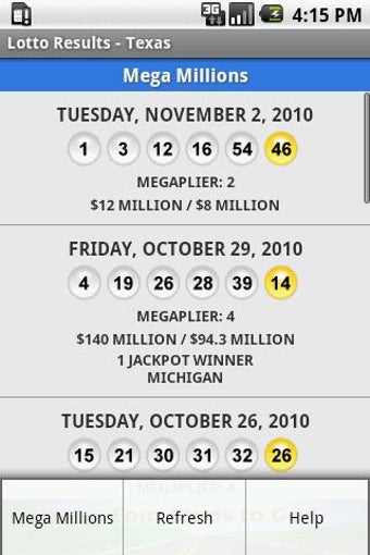 Image 1 for Lotto Results