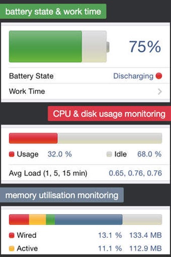 Image 0 for System Status - battery, …