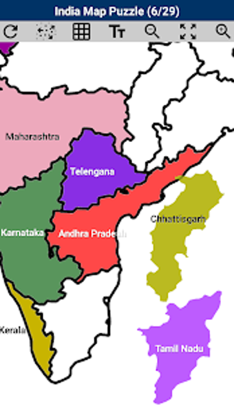 Imagen 1 para India Map Puzzle