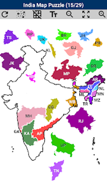 Imagen 3 para India Map Puzzle