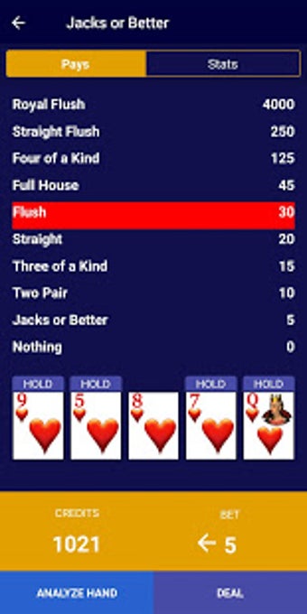 Image 3 for Video Poker Wizard