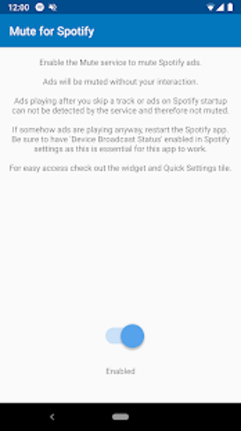 Image 1 for SpotMute - Mute ads